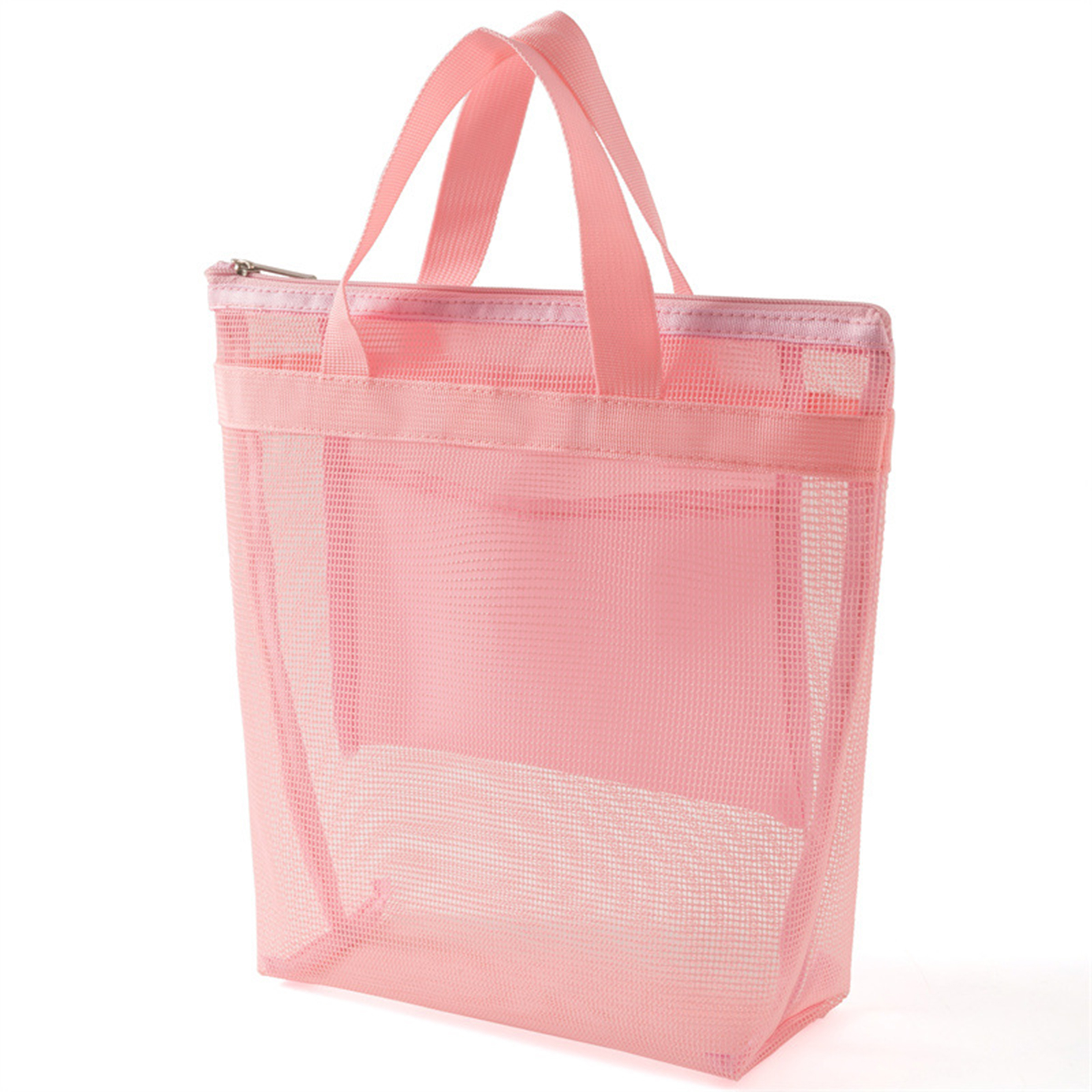 Oxford Portable Grid Beach Tote Bag, custom tote bag with logo imprint 2