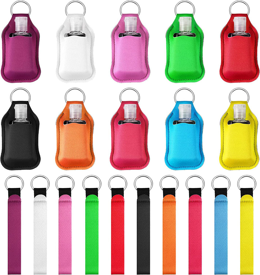 Neoprene Keychain and Hand Sanitizer Holders 2