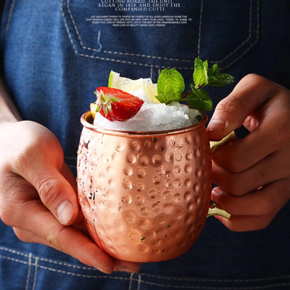 Custom Stainless Steel Copper Plated Moscow Mule Mug 2