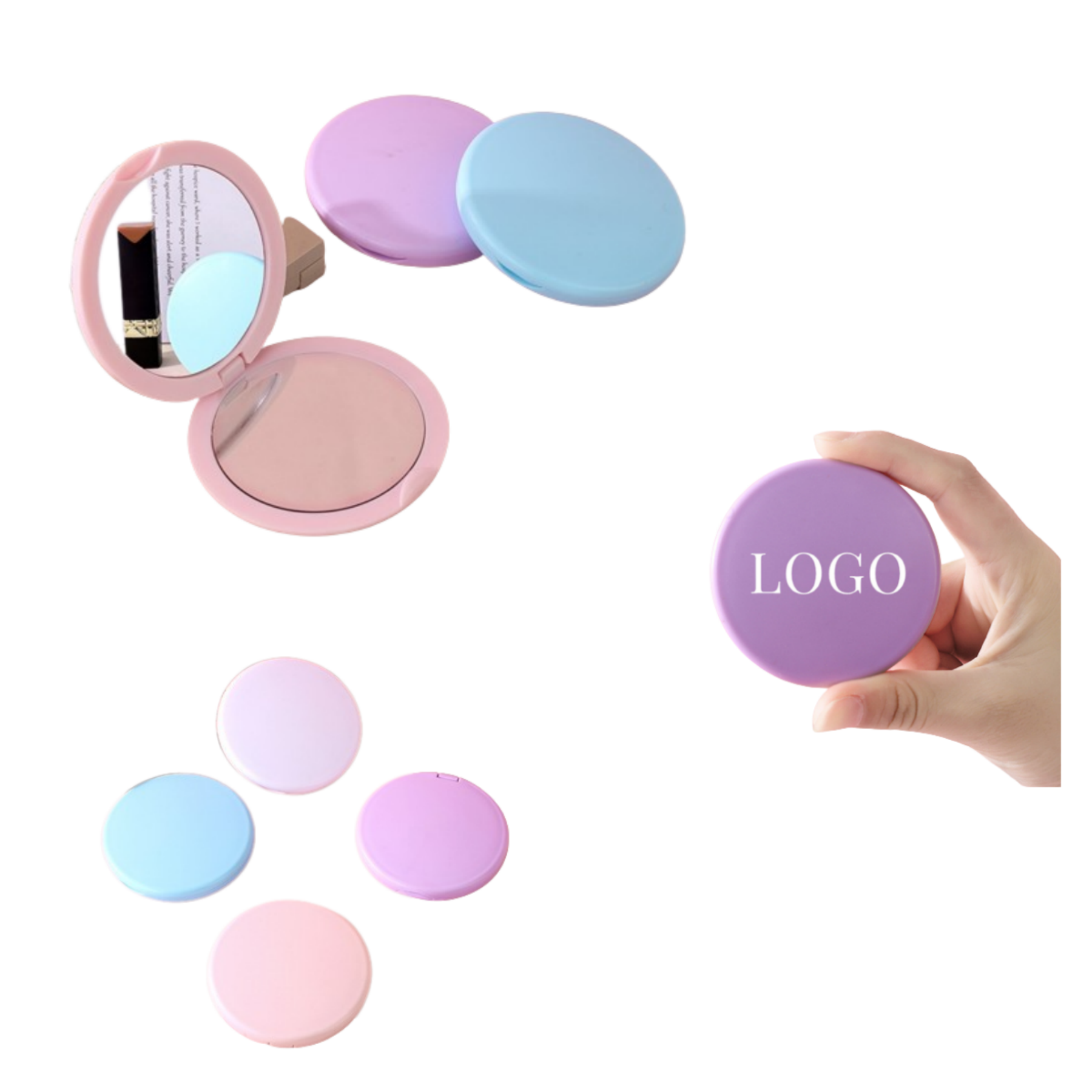 Custom Double Sided Mini Makeup Mirror