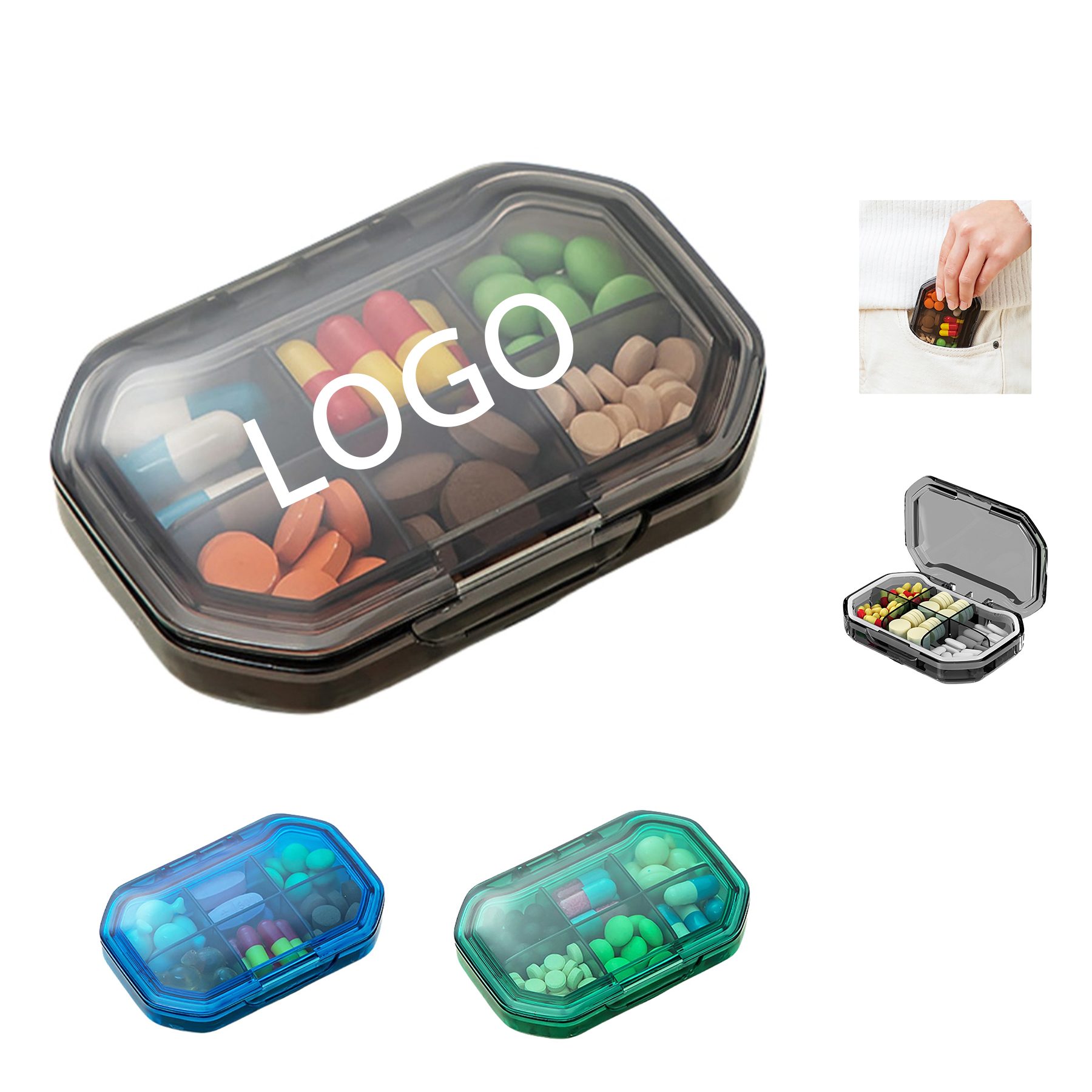 Travel Pill Organizer 3