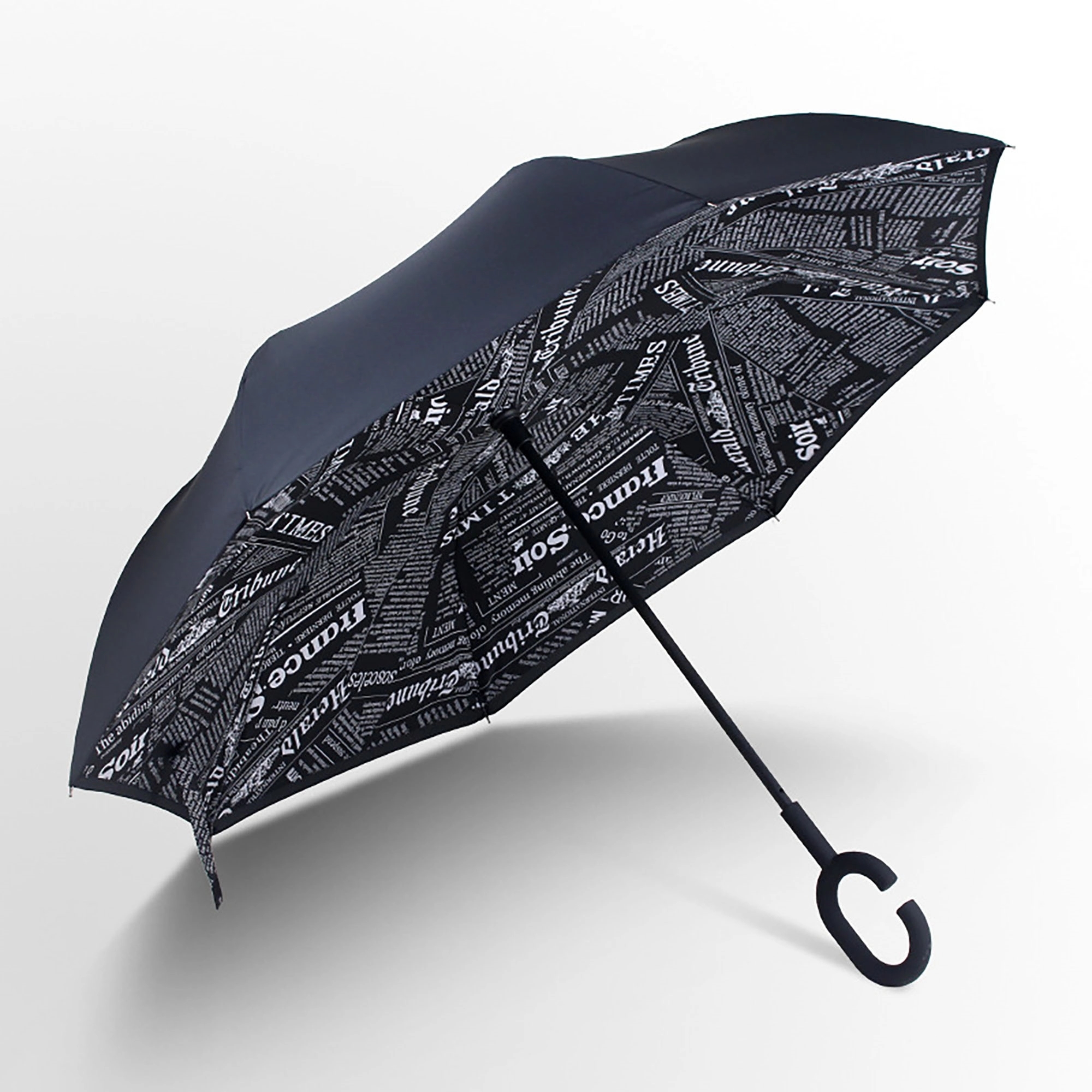 Reverse Upside Down Umbrella With C-Shaped Handle 7