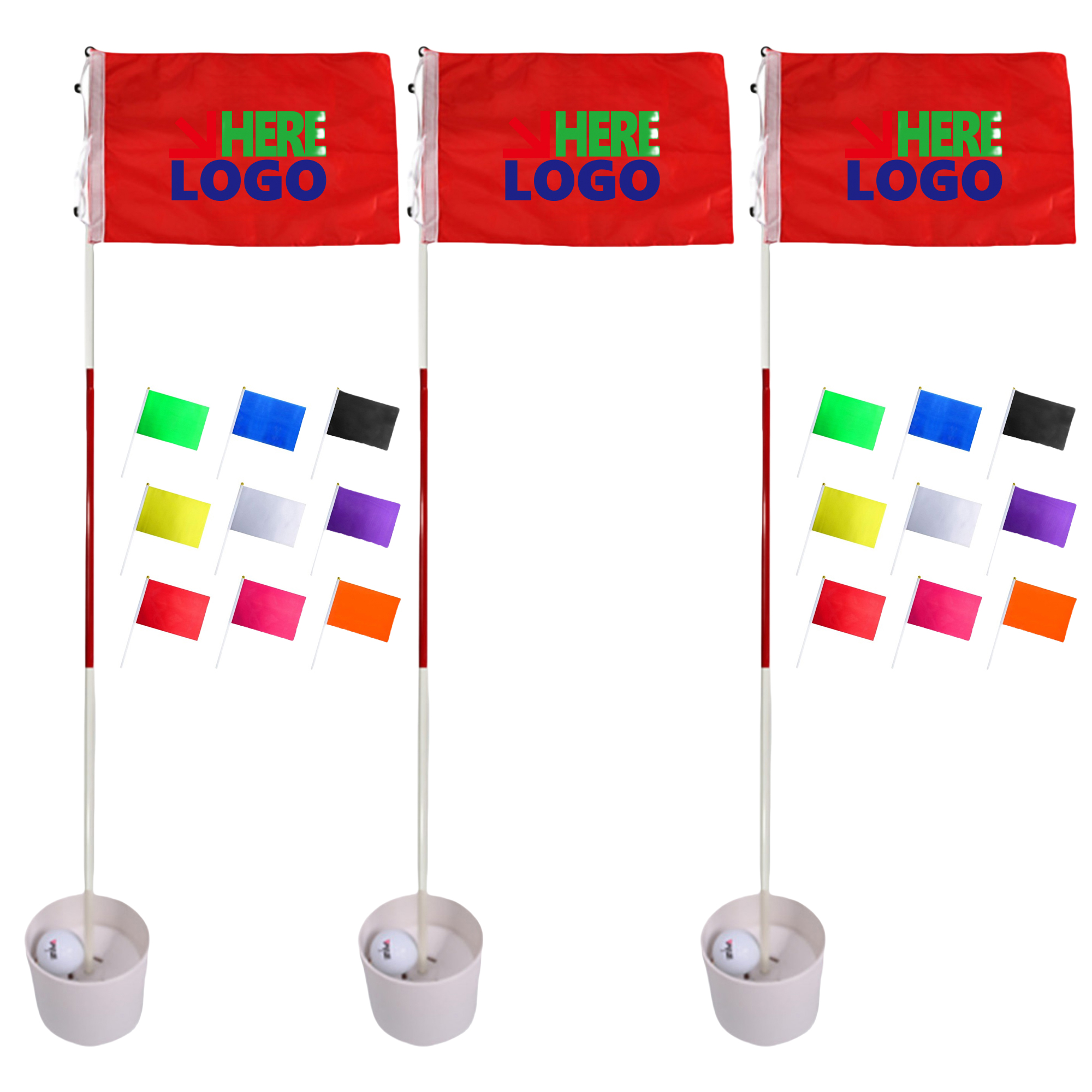 Golf Flagstick 6ft Pin Flag MOQ20 2