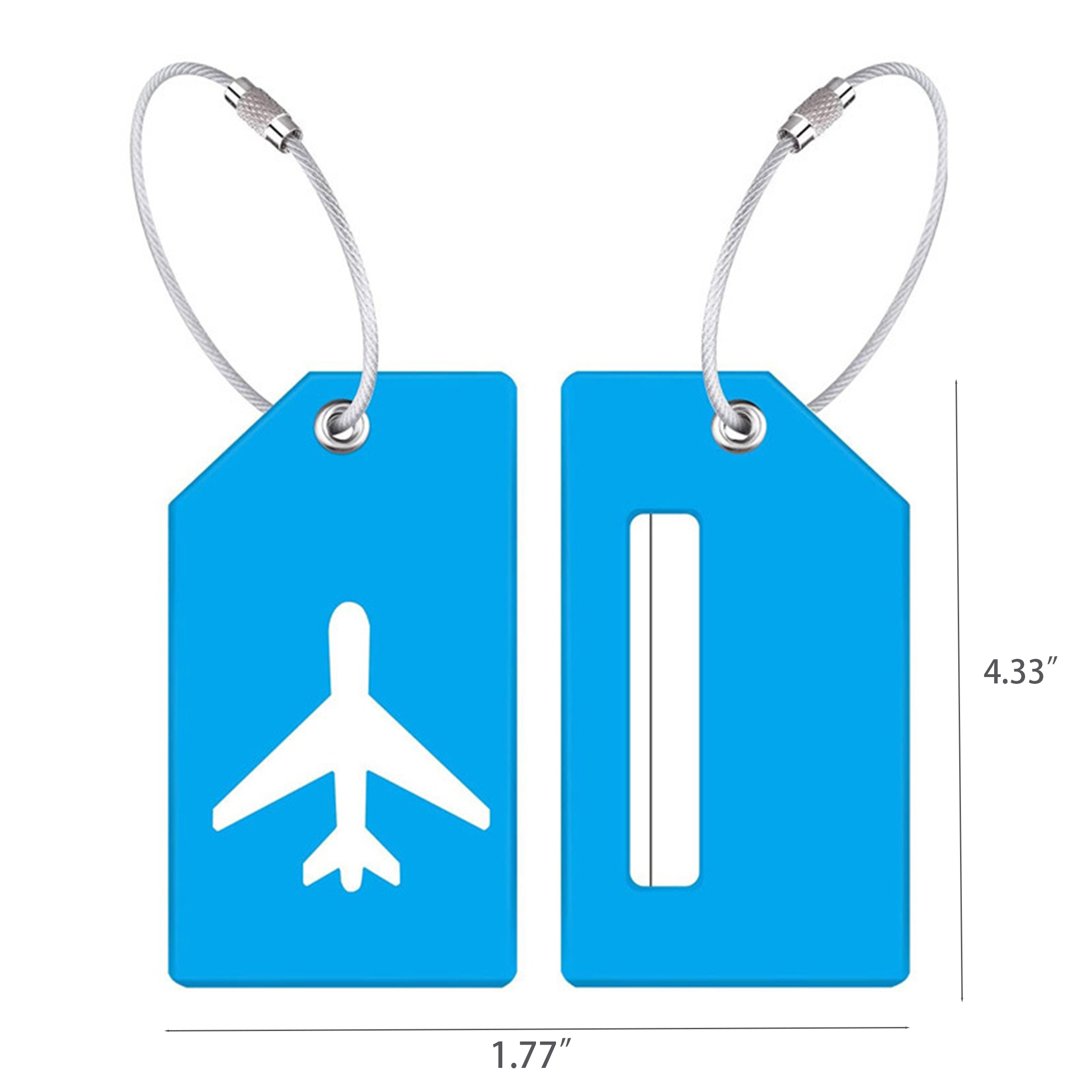 Silicone Luggage Tag with Durable Wire Loop 6