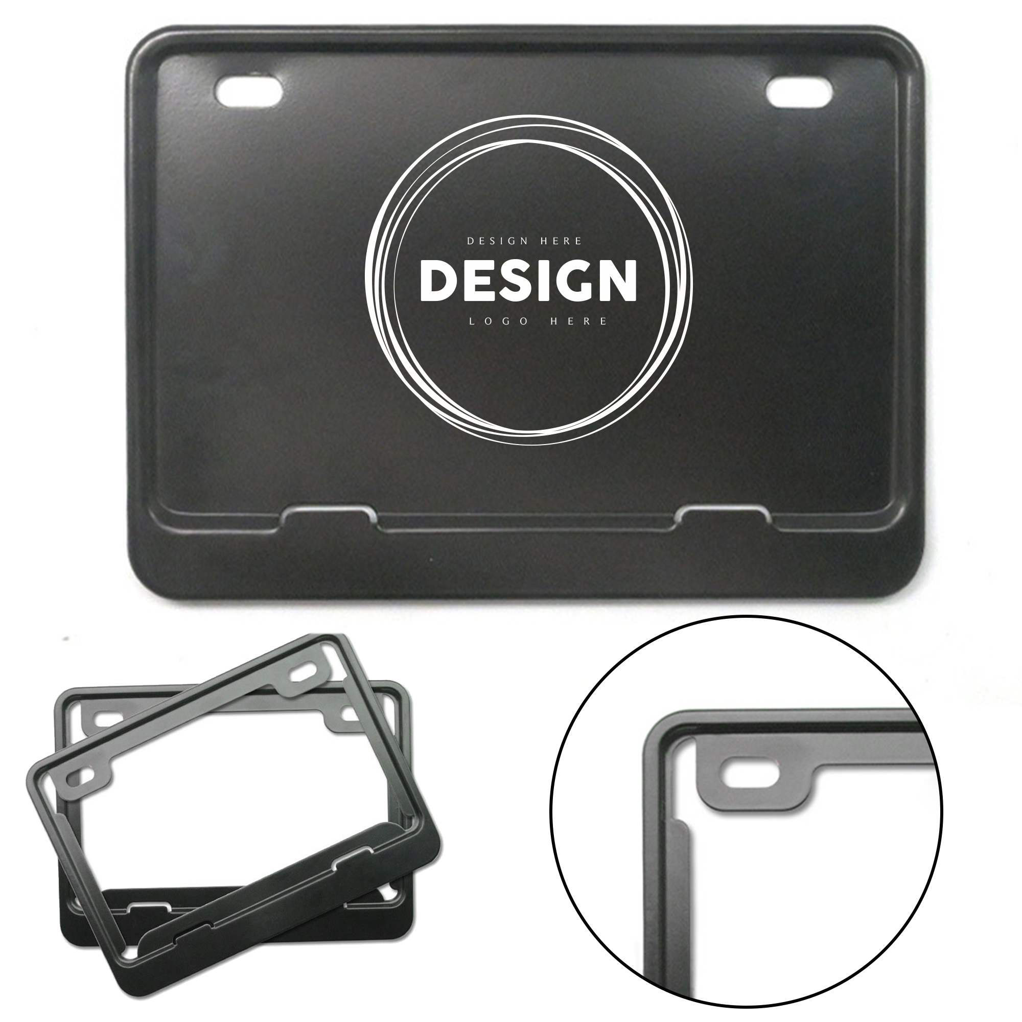 Personality Car Motorcycle License Plate Frame 2