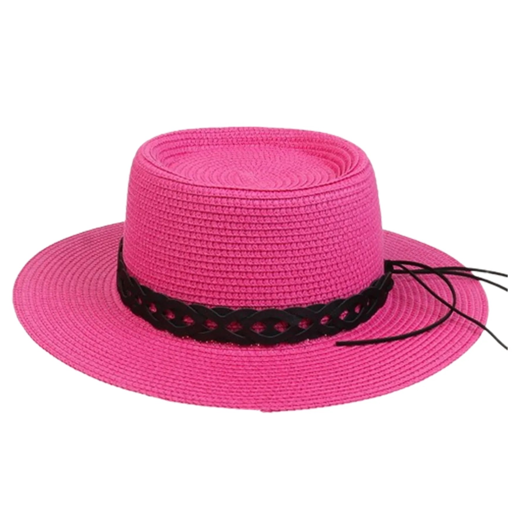 Summer Flat Sun Protective Straw Hat For Women 6
