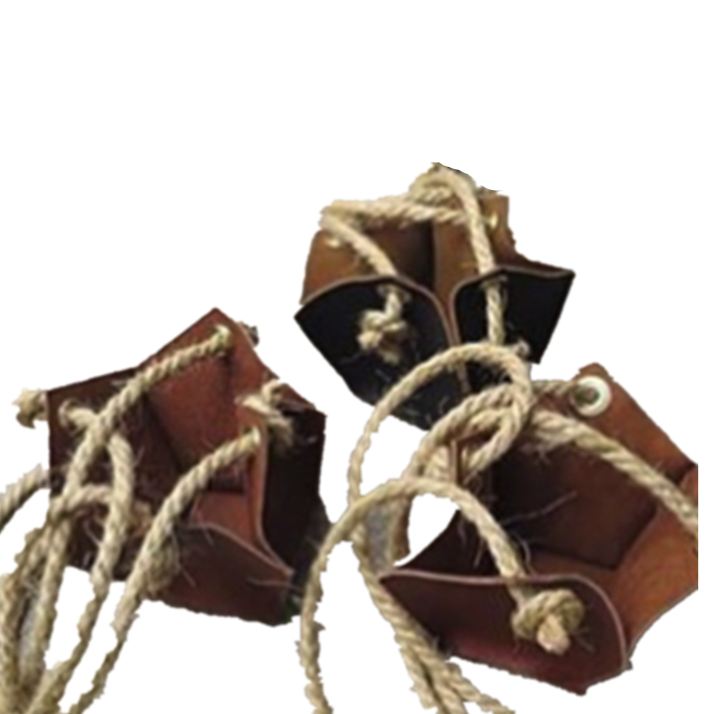 Leather Flower Pot With Hanging Rope 6