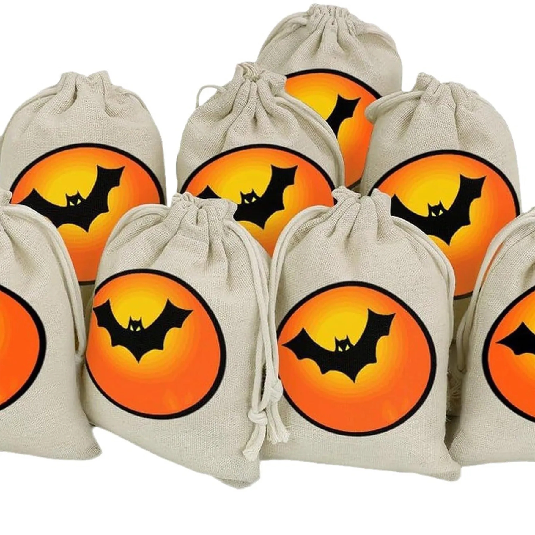 Cotton Halloween Candy Storage Bag 6