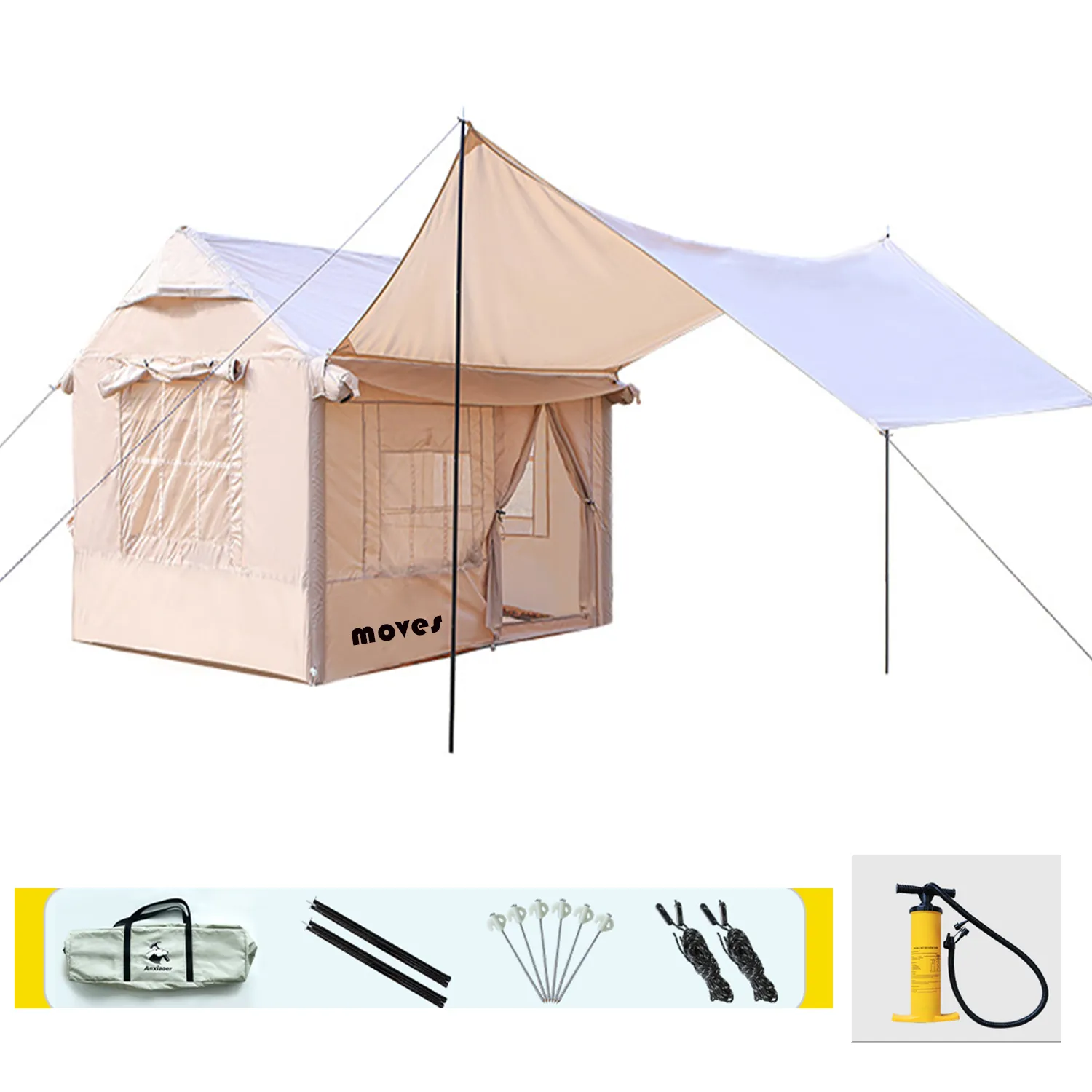 Inflatable Tent With Canopy 3