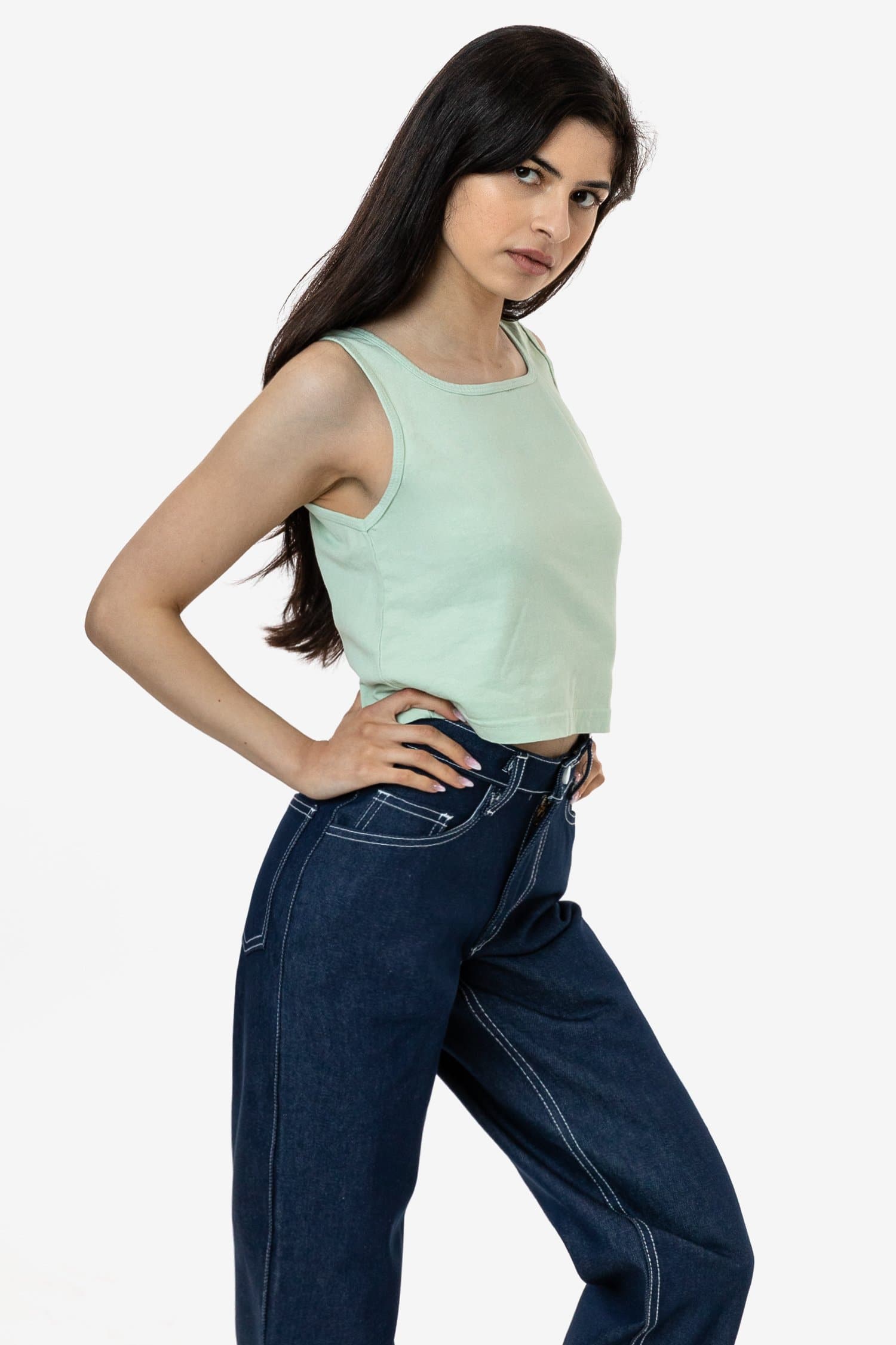18/1 CROP TANK GRMNT DYE 16