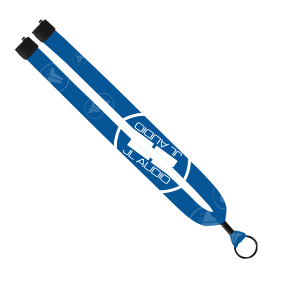 1" Dye-Sublimated Lanyard with Metal Crimp & Metal Split-Ring 9