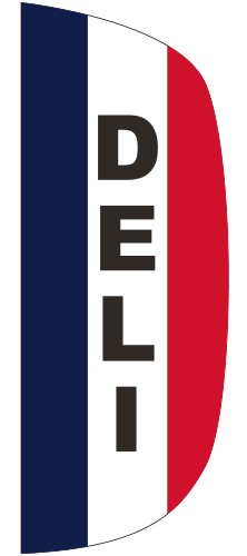 "DELI" 3' x 8' Message Flutter Flag 3