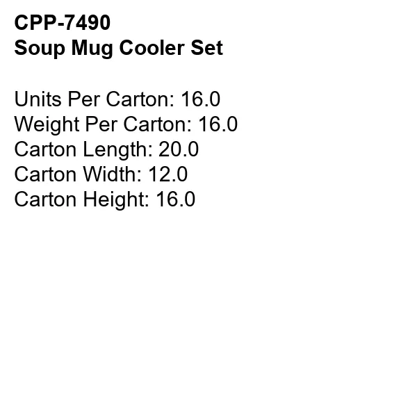 Soup Mug Cooler Set 11