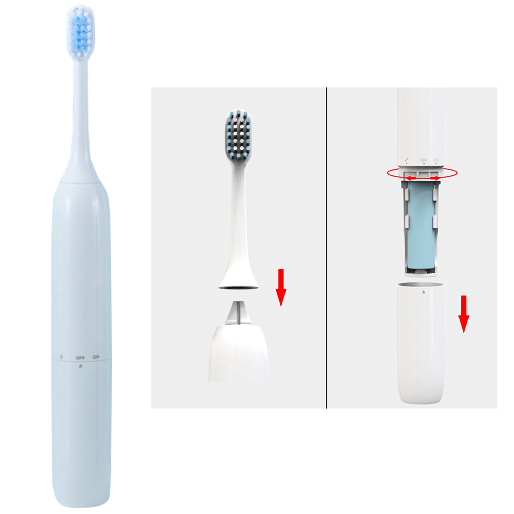 Electric Toothbursh w/Powerful Sonic Cleaning 3