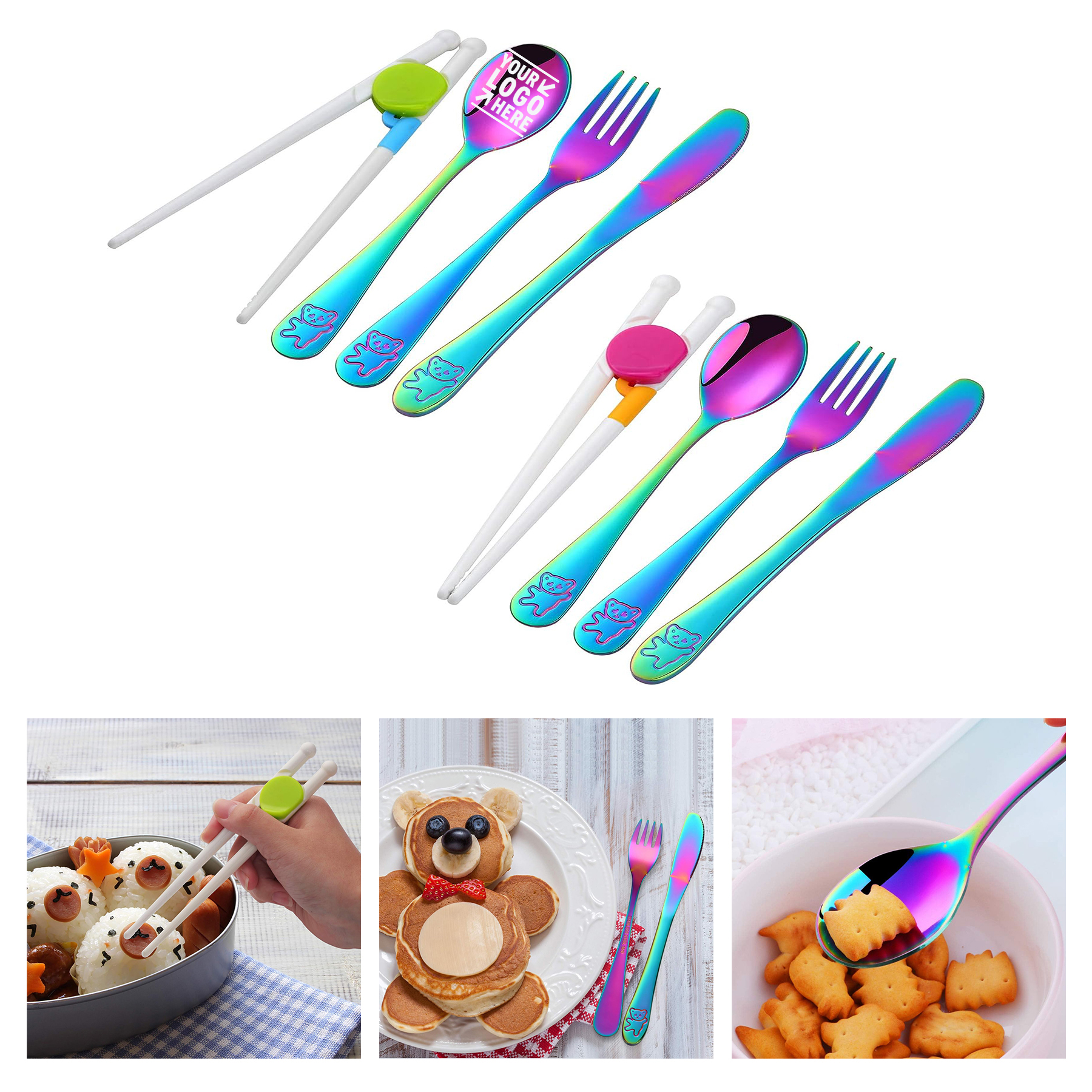Stainless Steel Children Flatware Set 2
