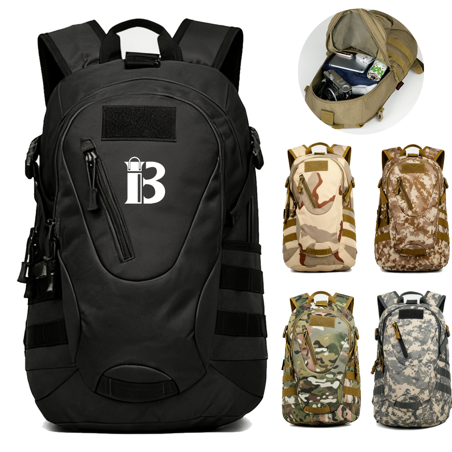 Waterproof Polyester Tactical Camouflage Backpack 2
