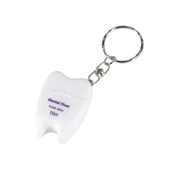Keychain Floss Container - Tooth Shape Design 8