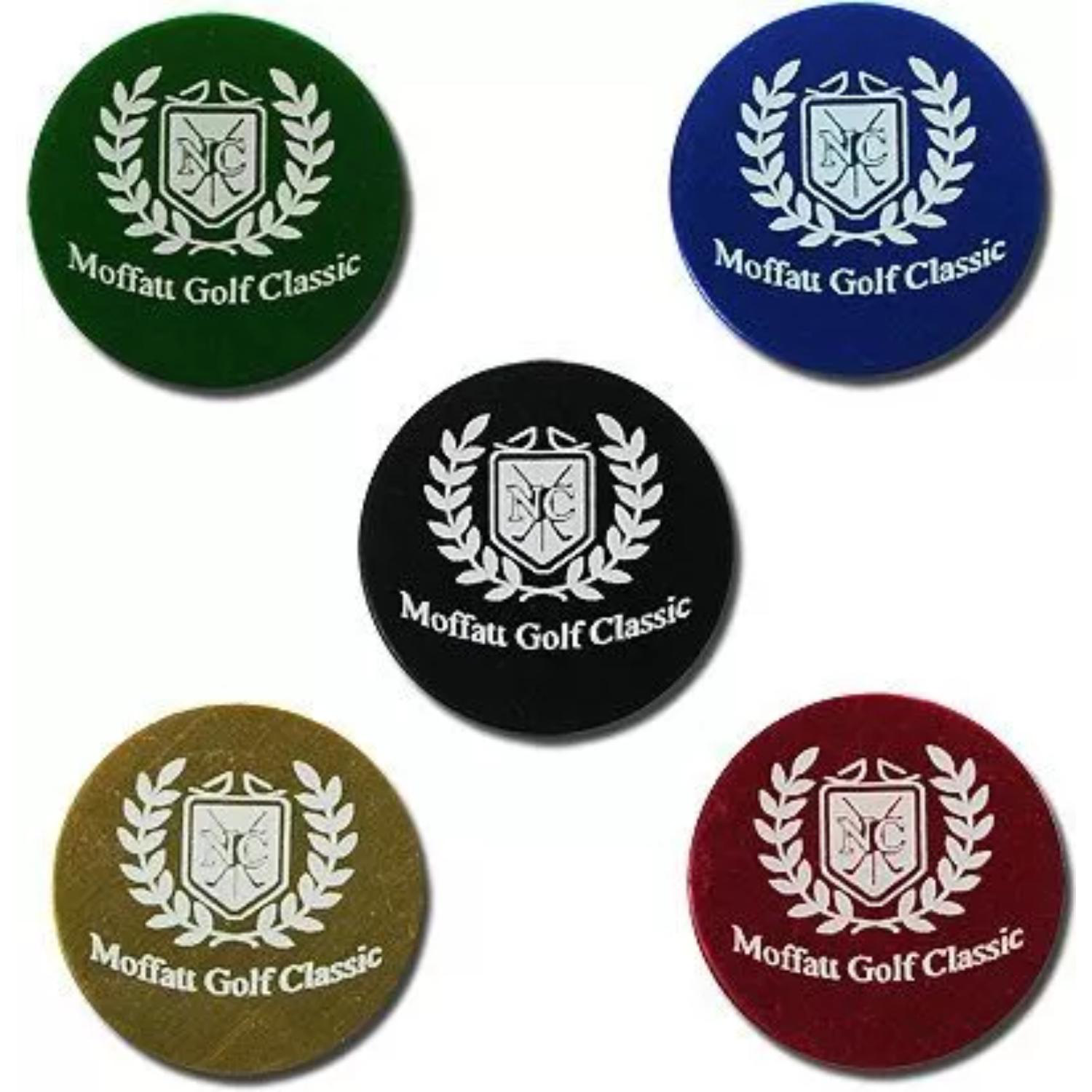 Aluminum Engraved Golf Ball Marker 1