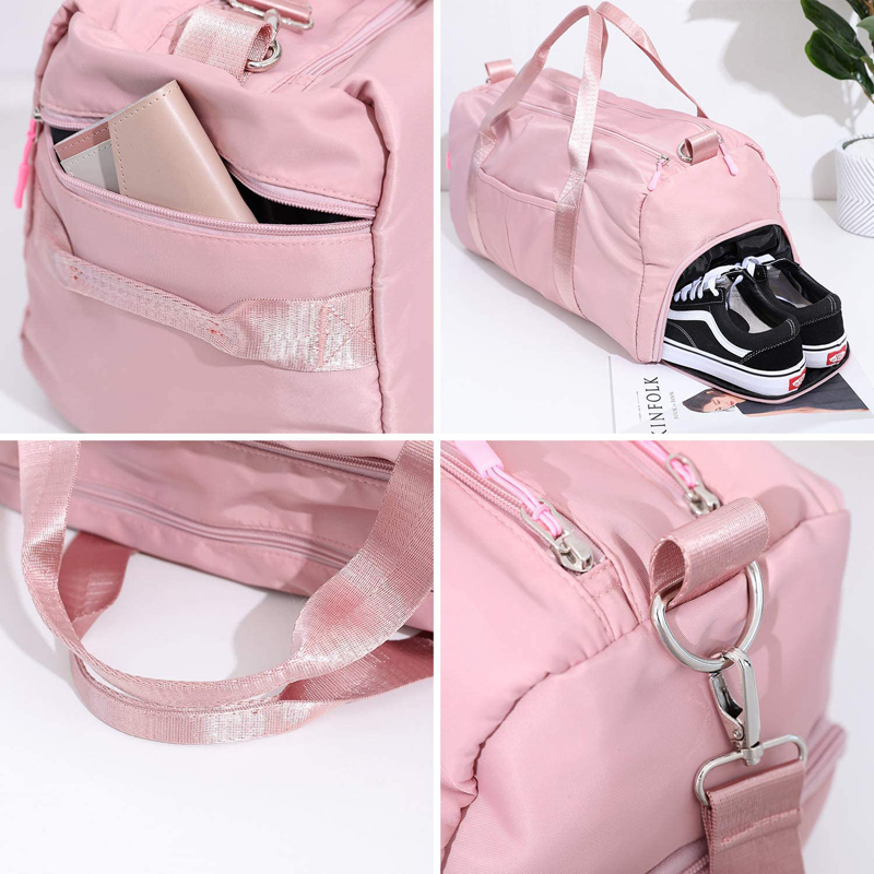 Sports Gym Bag Travel Duffel Bag w/Dry Wet Pocket 12