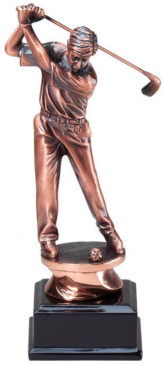 Driver - Male Copper Collection Golfing Sculpture, 8-1/4" 1