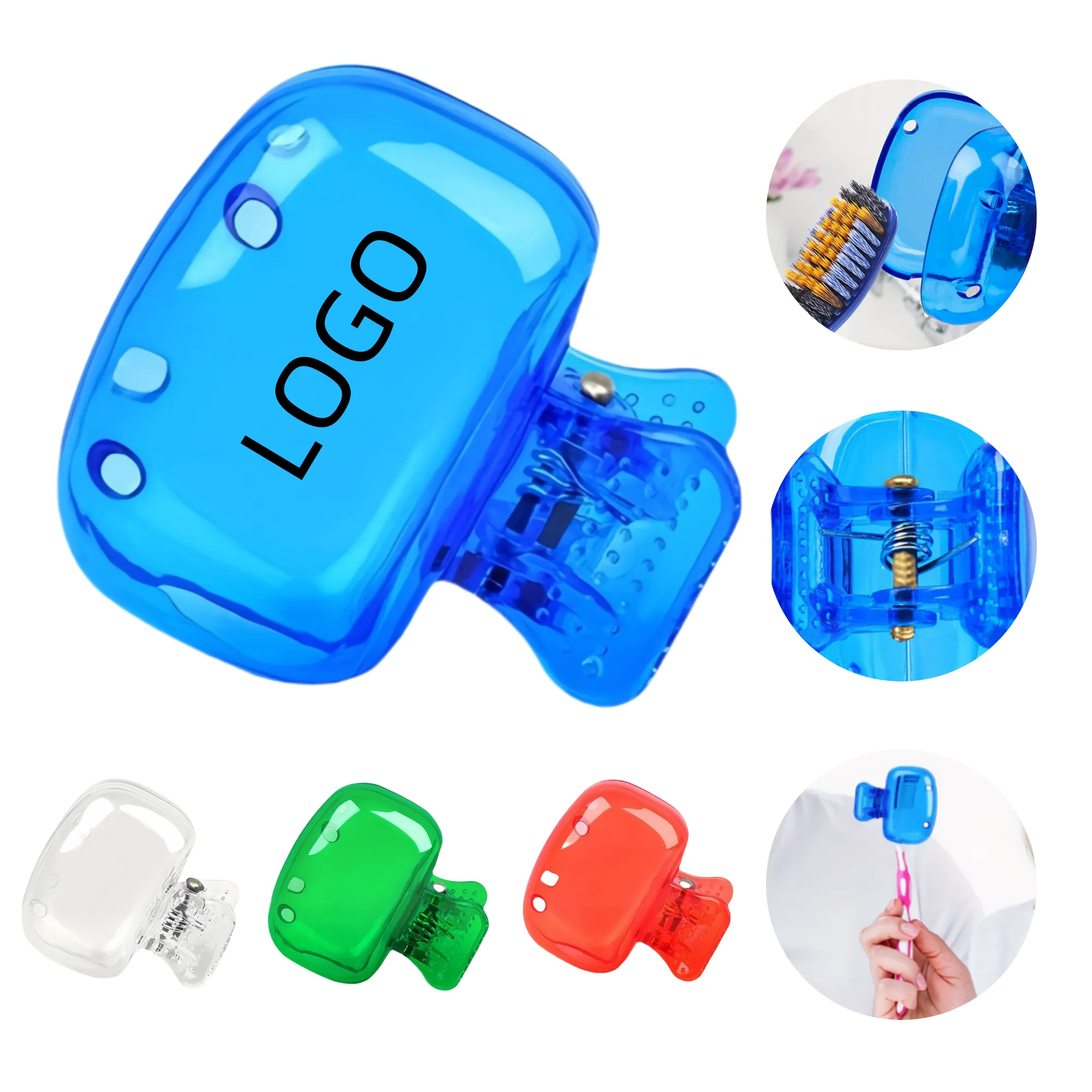 Travel Plastic Toothbrush Storage Clip 2