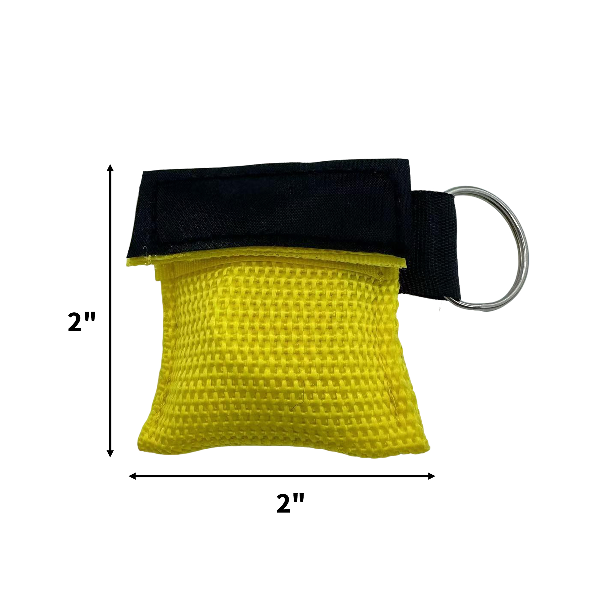 Emergency CPR Face Shield Keychain Kit 2" x 2" 5