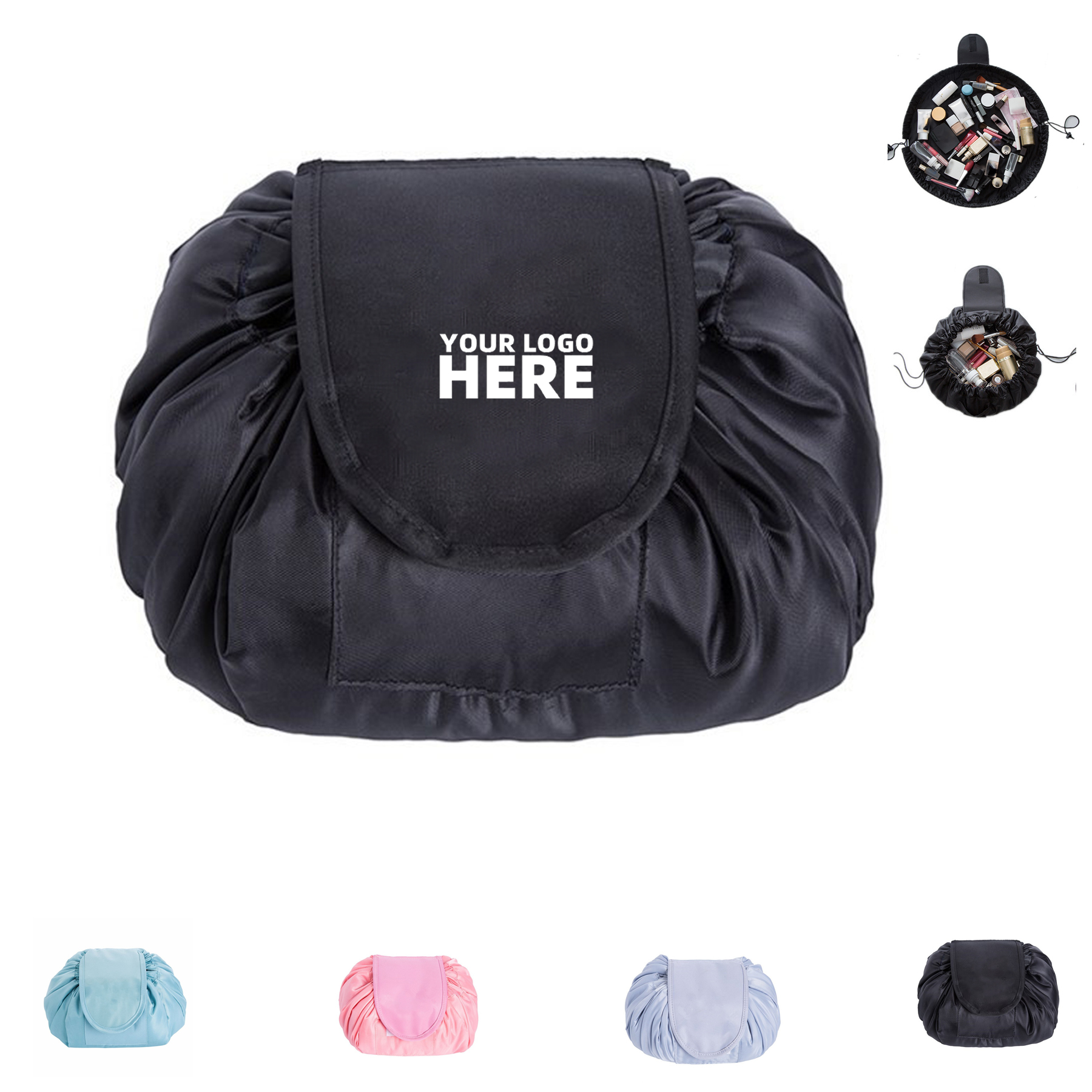 Drawstring Cosmetic Makeup Bag Organizer 2
