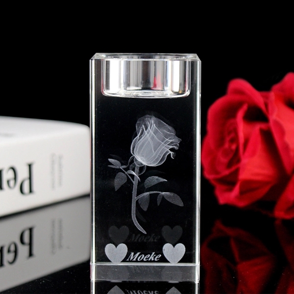 Customized Crystal Tea Light Candle Holders 4