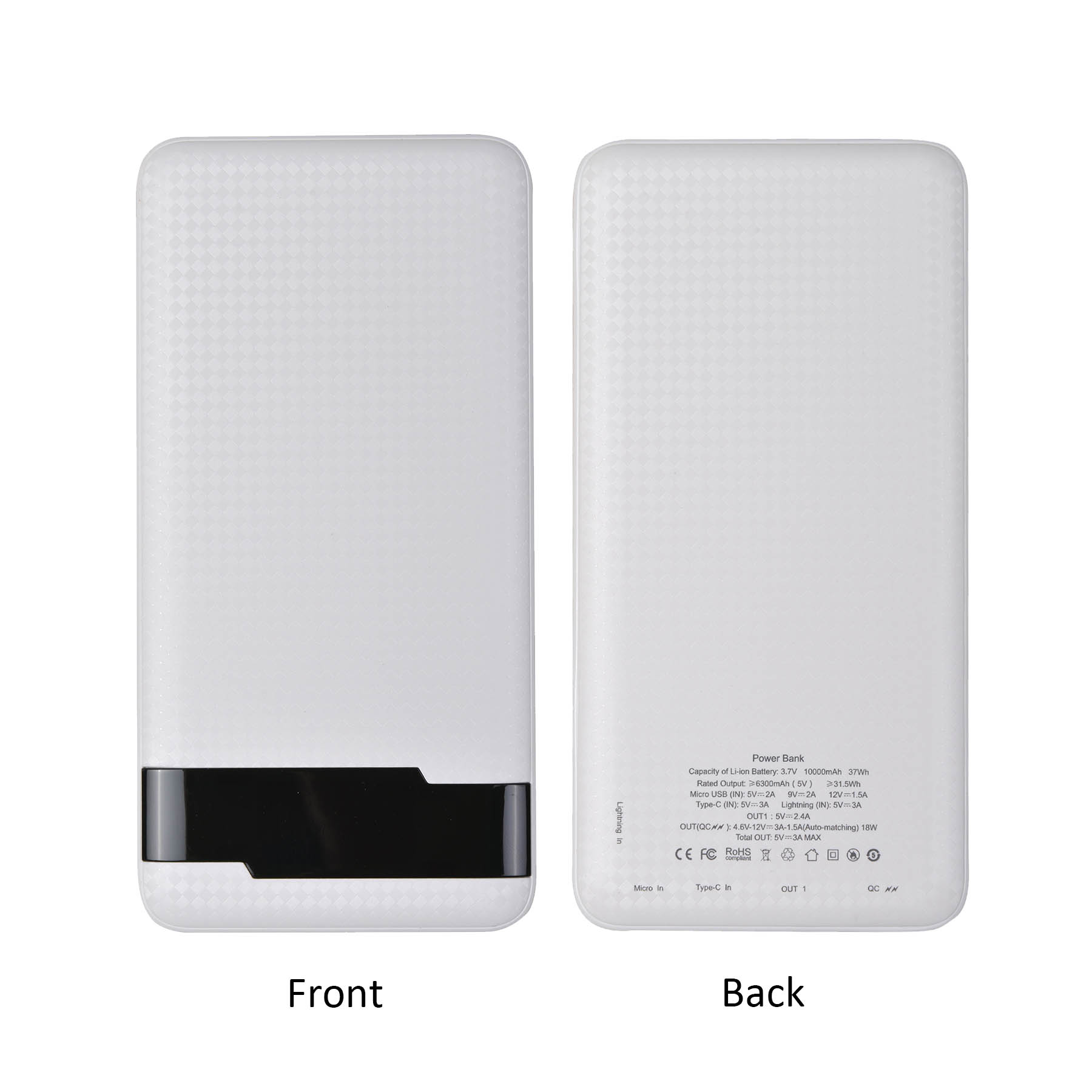 High Speed 10,000mAh Slim Power Bank w/ LCD display 1