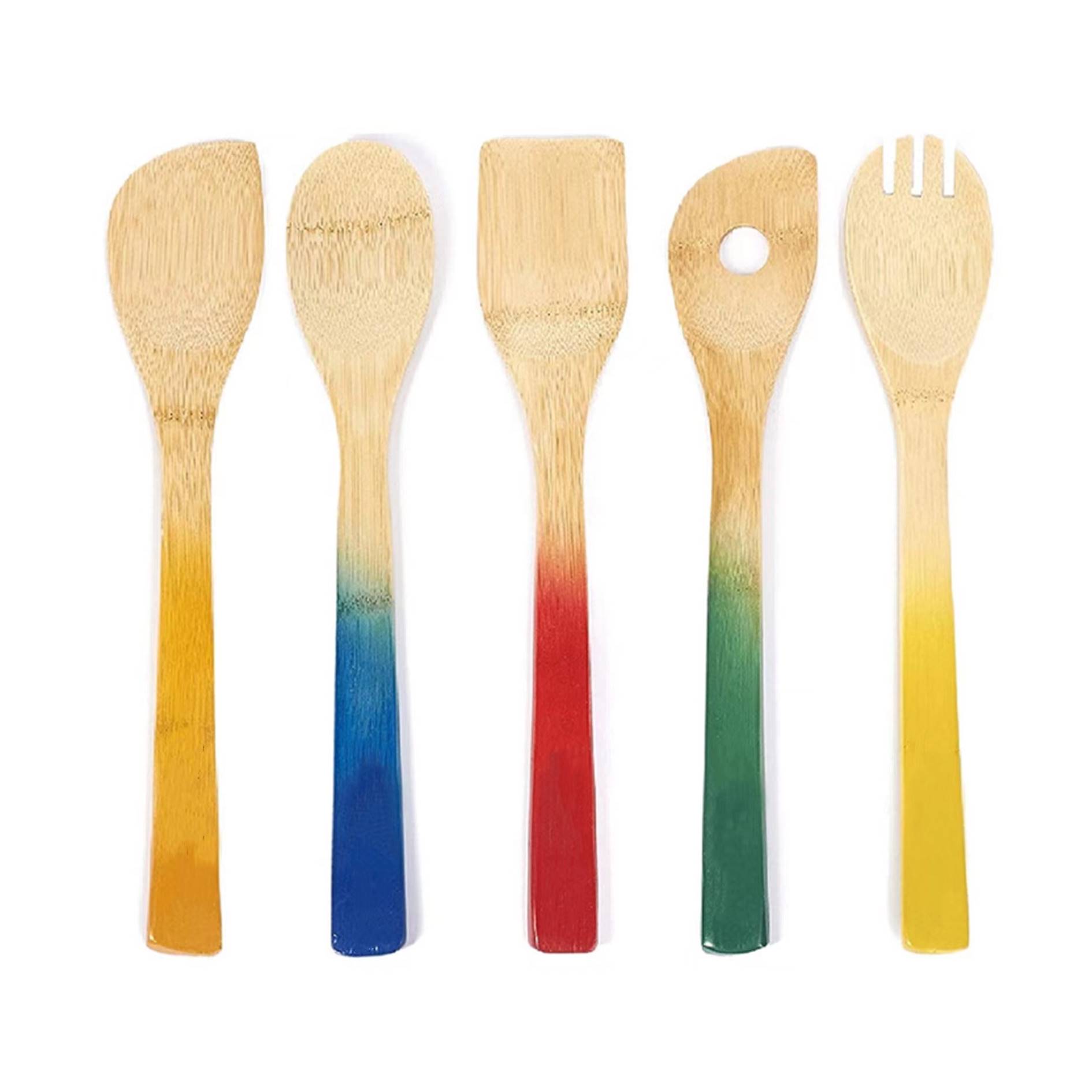 Kitchen Utensil Bamboo Spatula Set 4