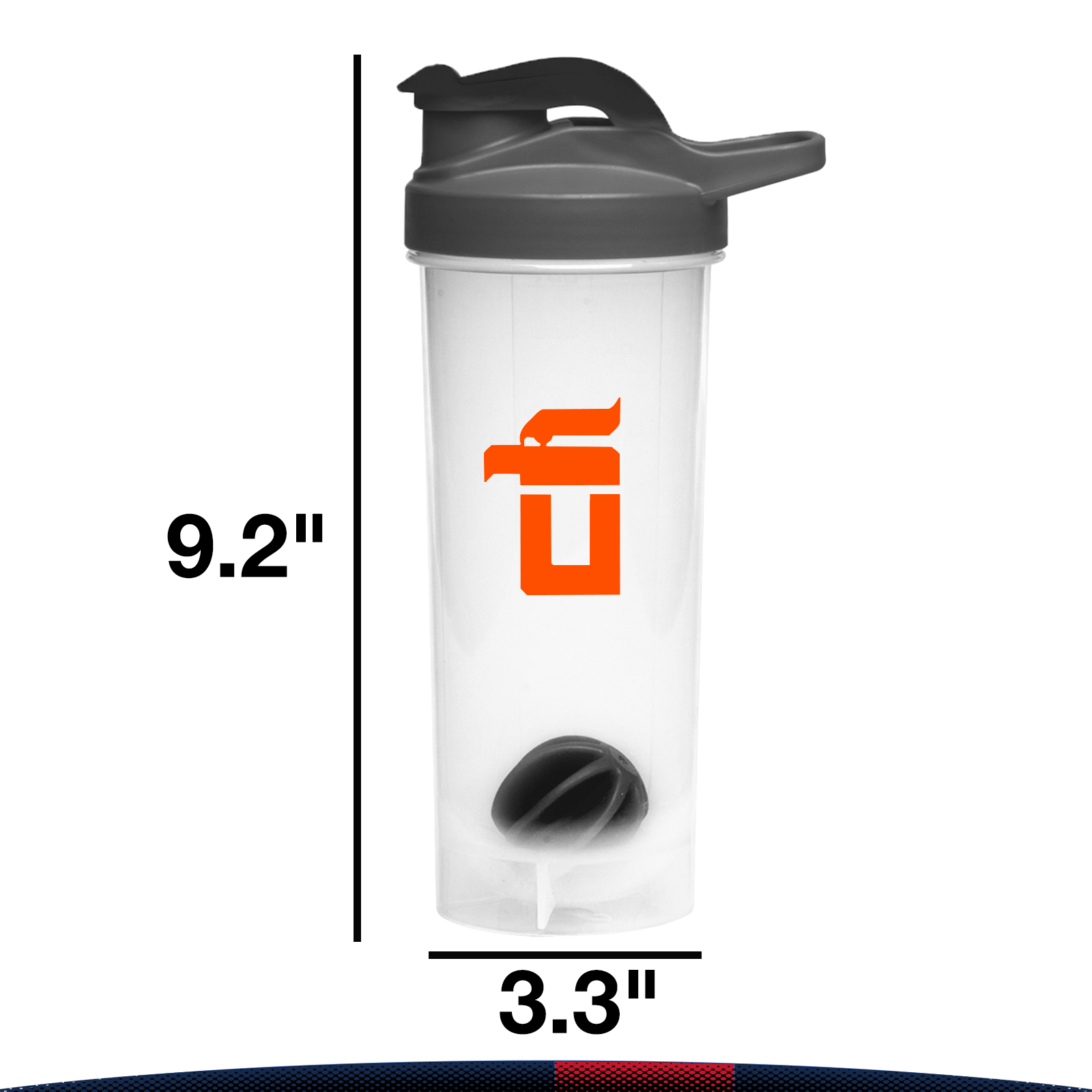 Nsinis Plastic Shaker Bottle - 24 OZ. 5