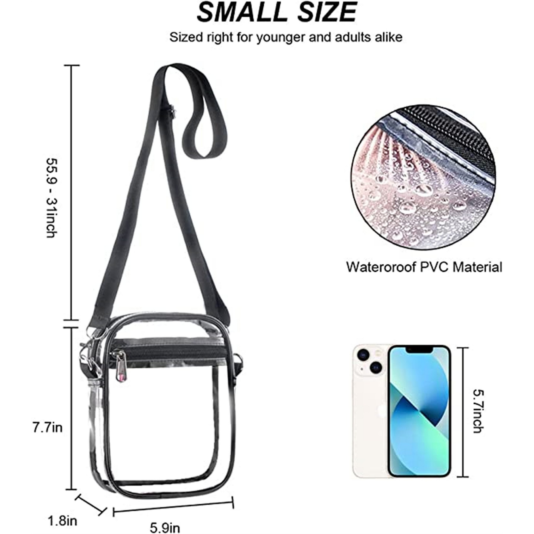 Clear Crossbody Purse Bag 5