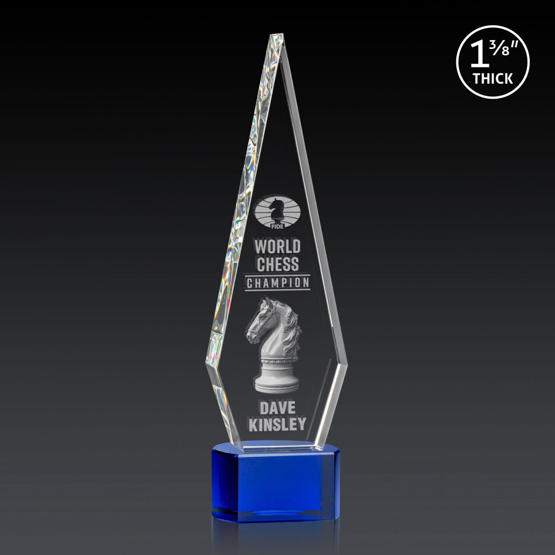 Springfield 3D Award on Paragon Base - Blue 2