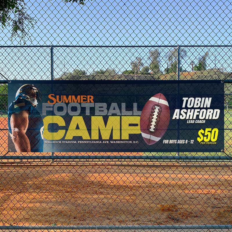 Custom 4' X 12' Mesh Banners 7