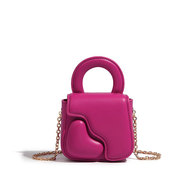PU Leather Chain Love Shaped Crossbody Bag 3
