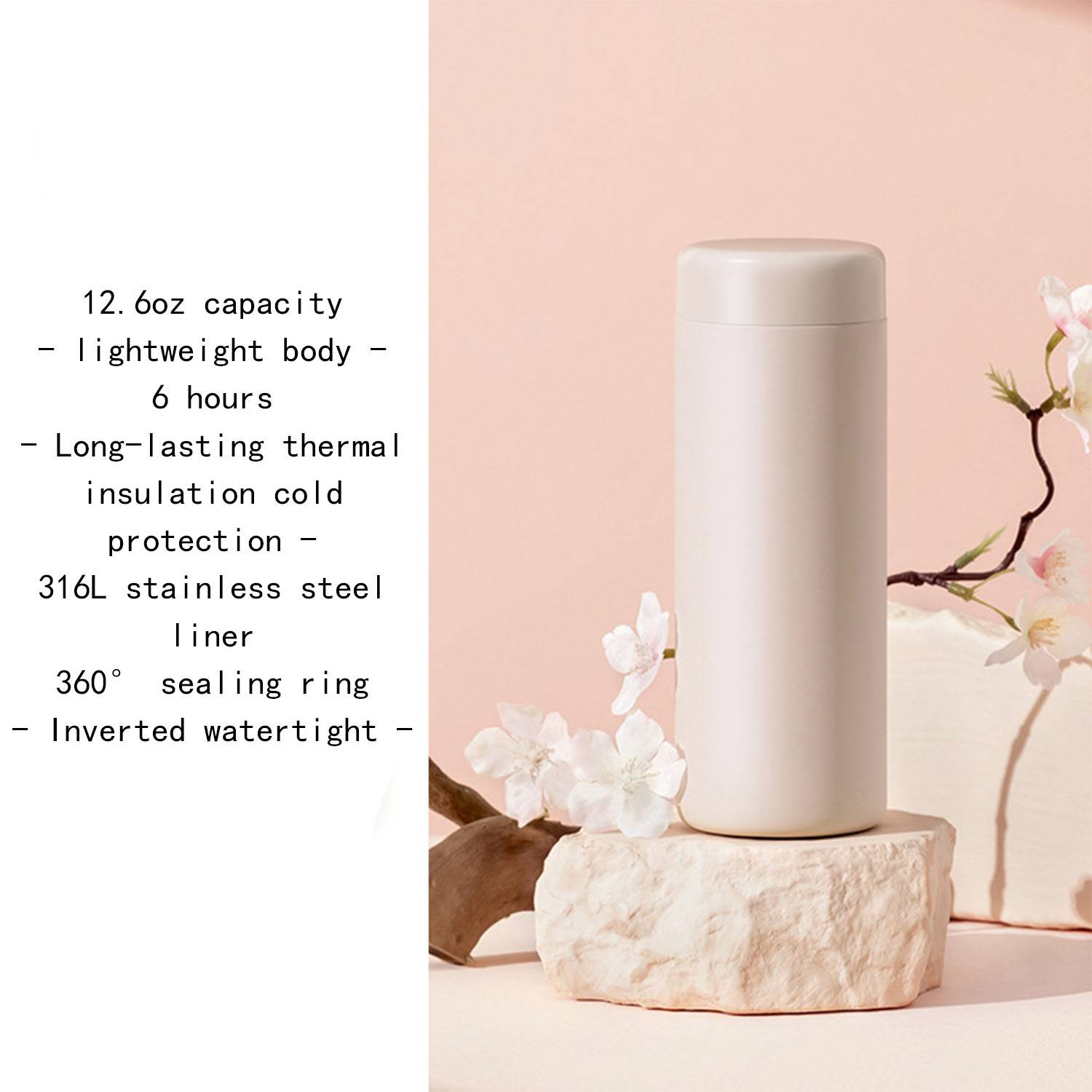 12.3oz stainless steel mini water bottle insulated cup 7