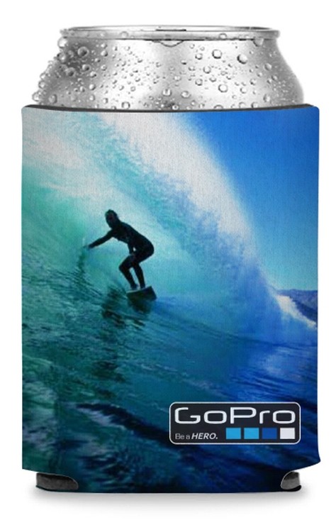Collapsible Neoprene Can Cooler - Full Color Sublimation, custom koozie with logo imprint 2