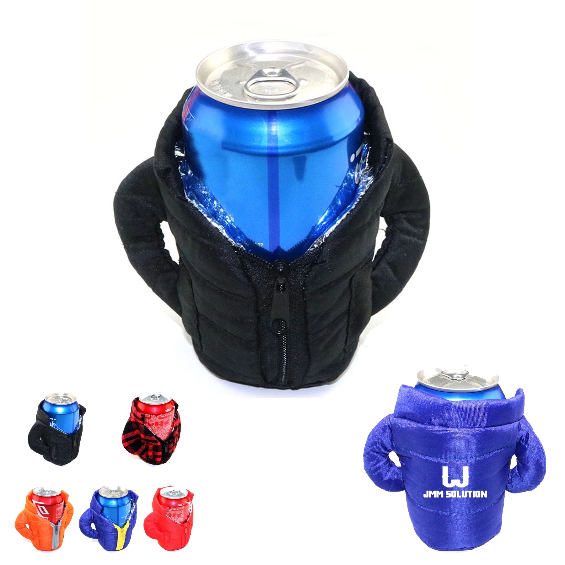 Beverage Jacket Can Clothes Cover Drink, custom koozie with logo imprint 2