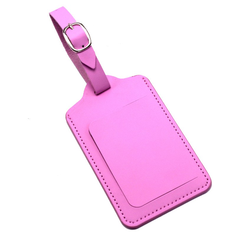 PU Leather Luggage Tag W/ Open Window 4
