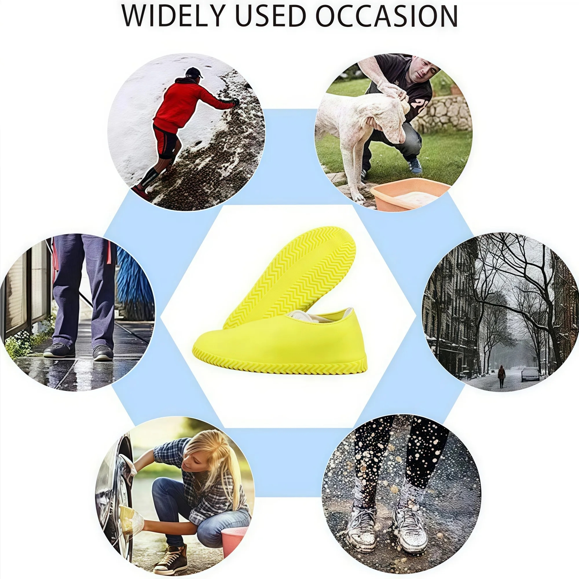 MOQ Waterproof Non Slip Shoe Covers Silicone Overshoes 2