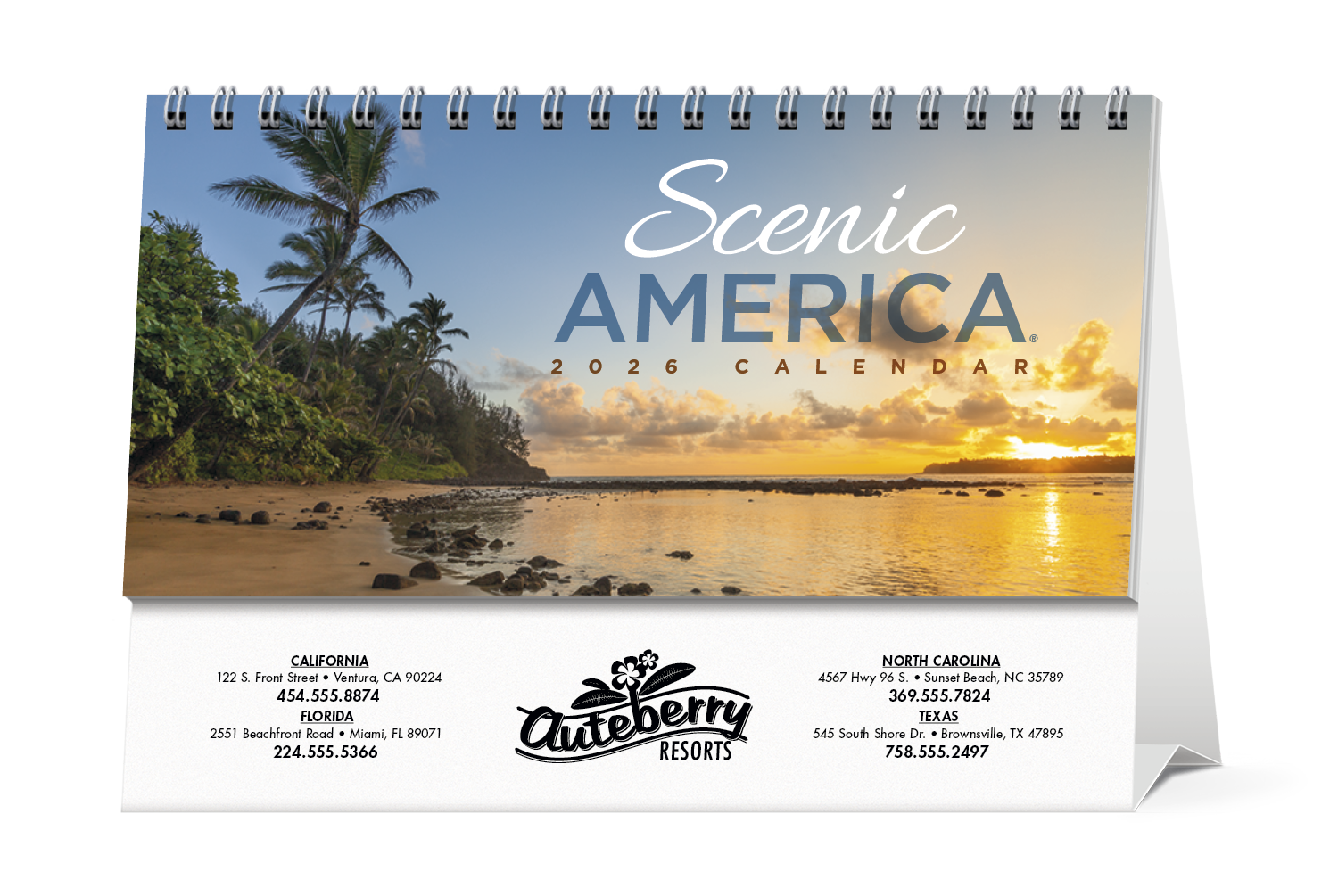 HotLine® Products Scenic America® Desk Tent Calendar 38