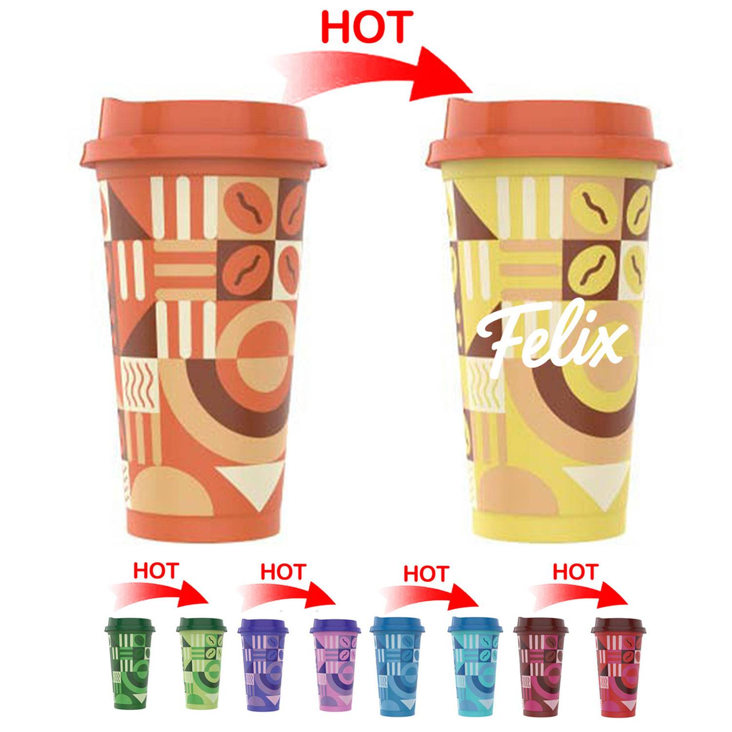 16oz Color-Changing PP Cup – BPA-Free & Durable 2