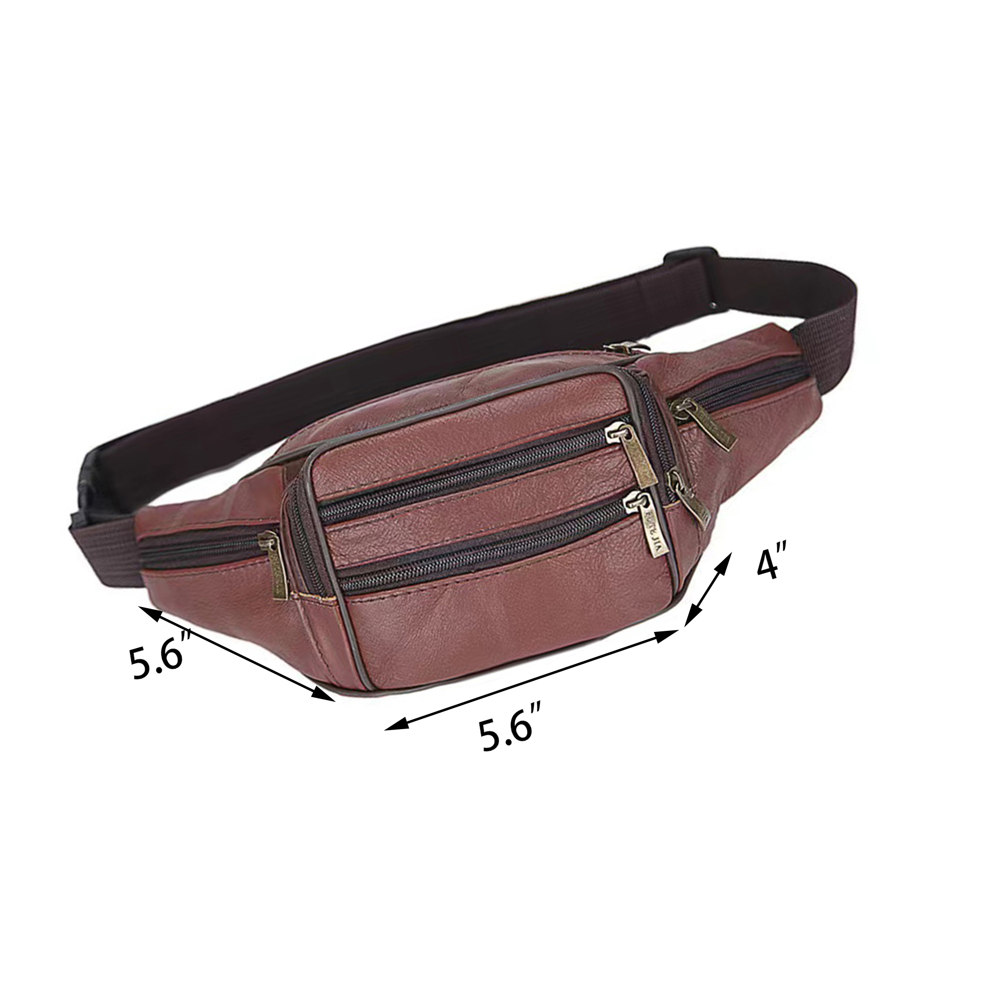 Leather Multi-Pockets Belt Bag 4