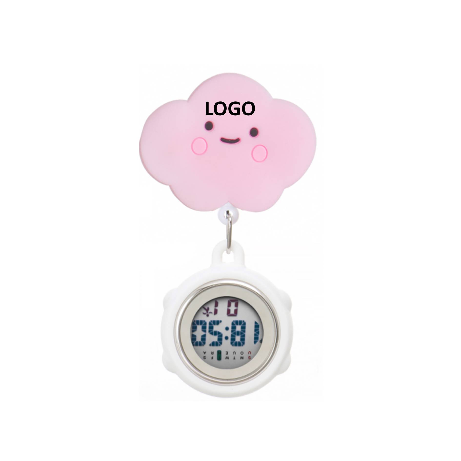 Cartoon Pocket Silicone Clip Nurse Watch 2