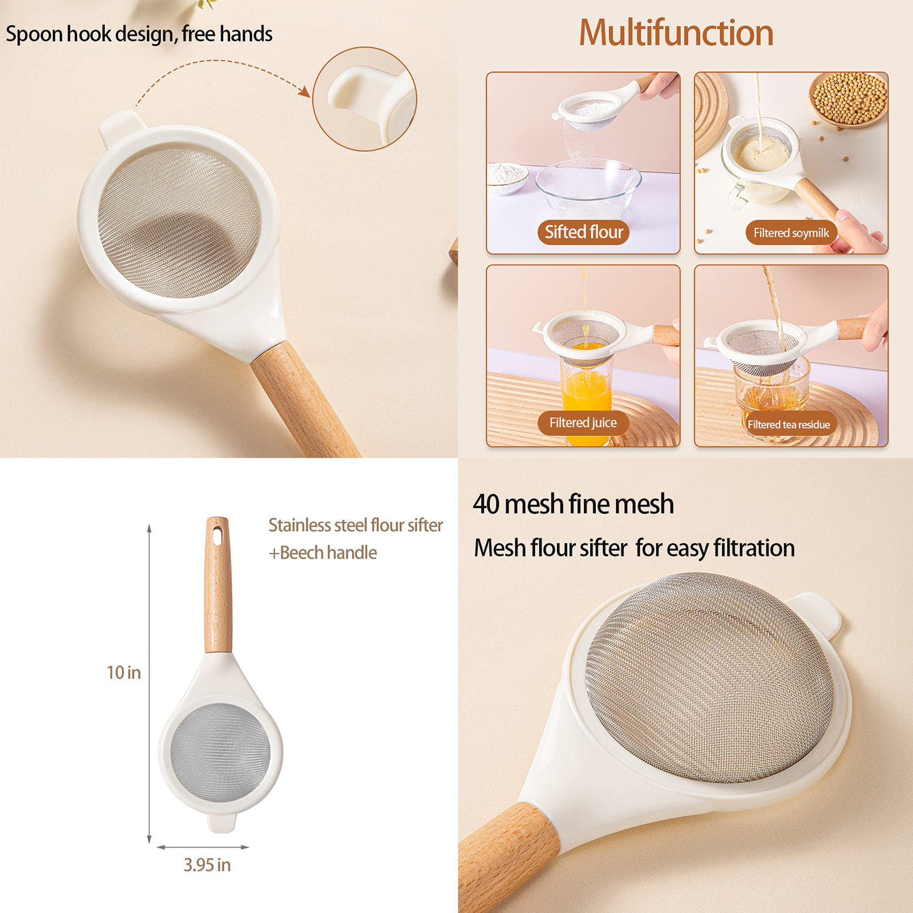 Small Stainless Steel Mesh Strainer 2