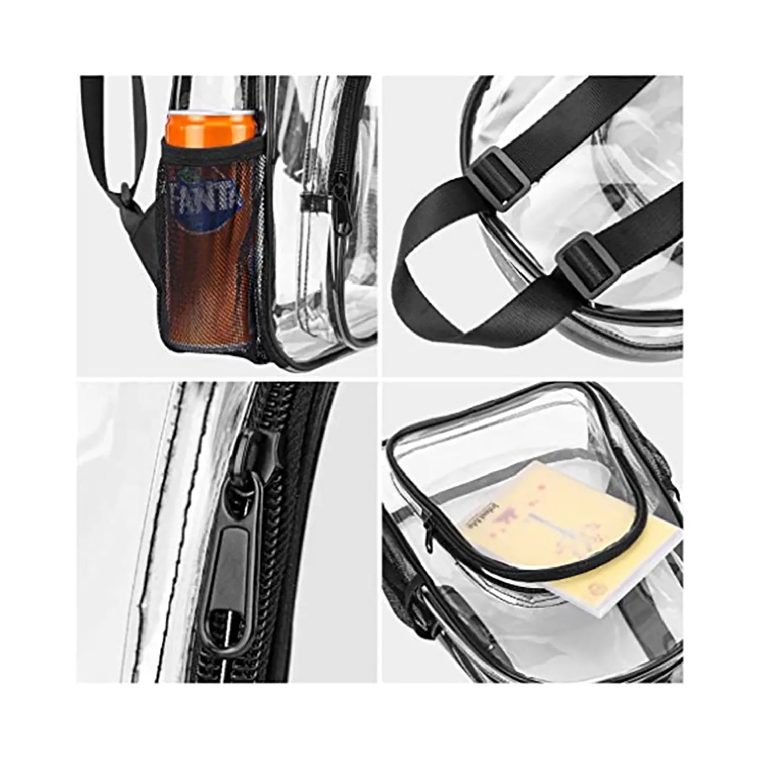 Clear PVC Waterproof Stadium Backpack 3