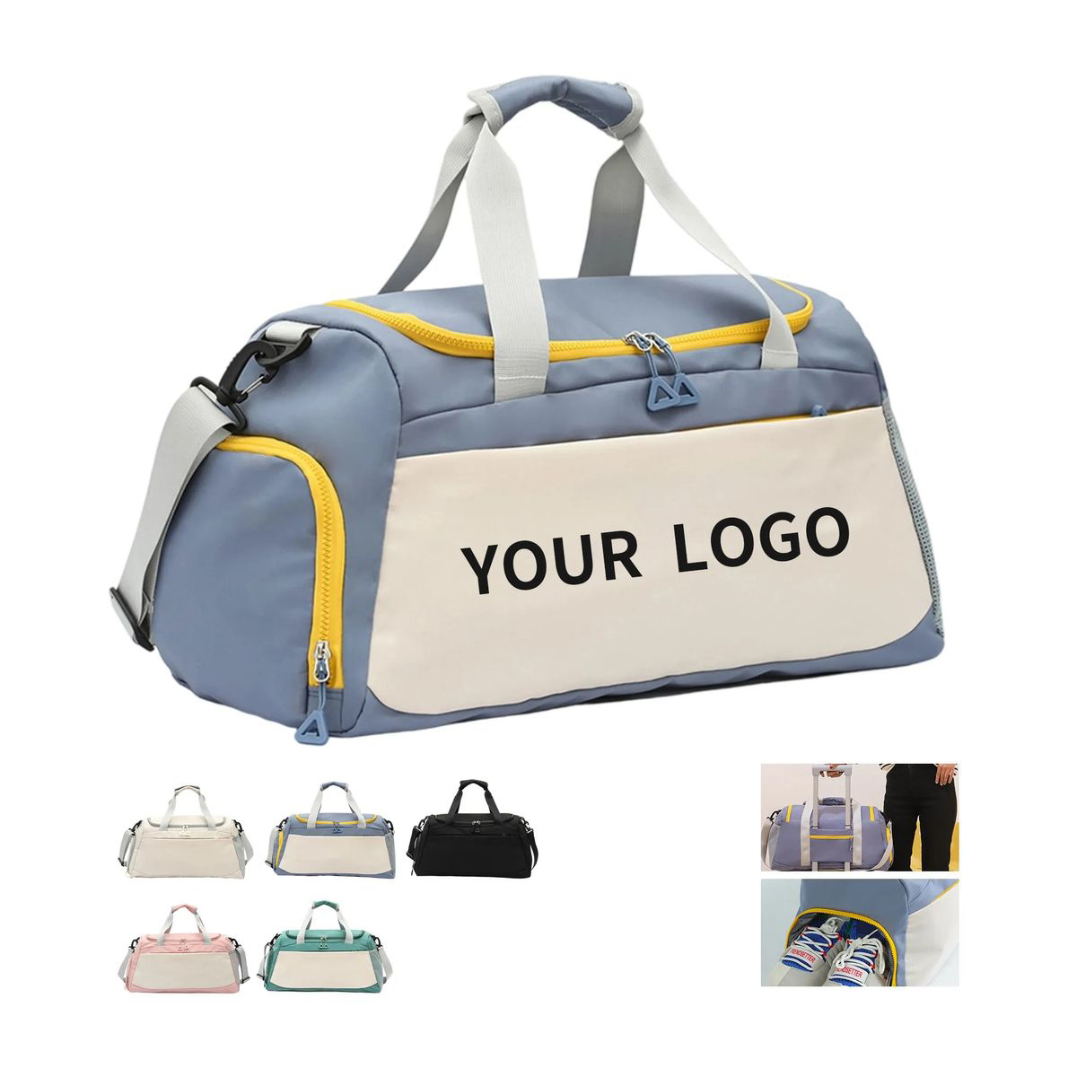 Oxford Sports Tote with Lightweight Flexible Construction 1
