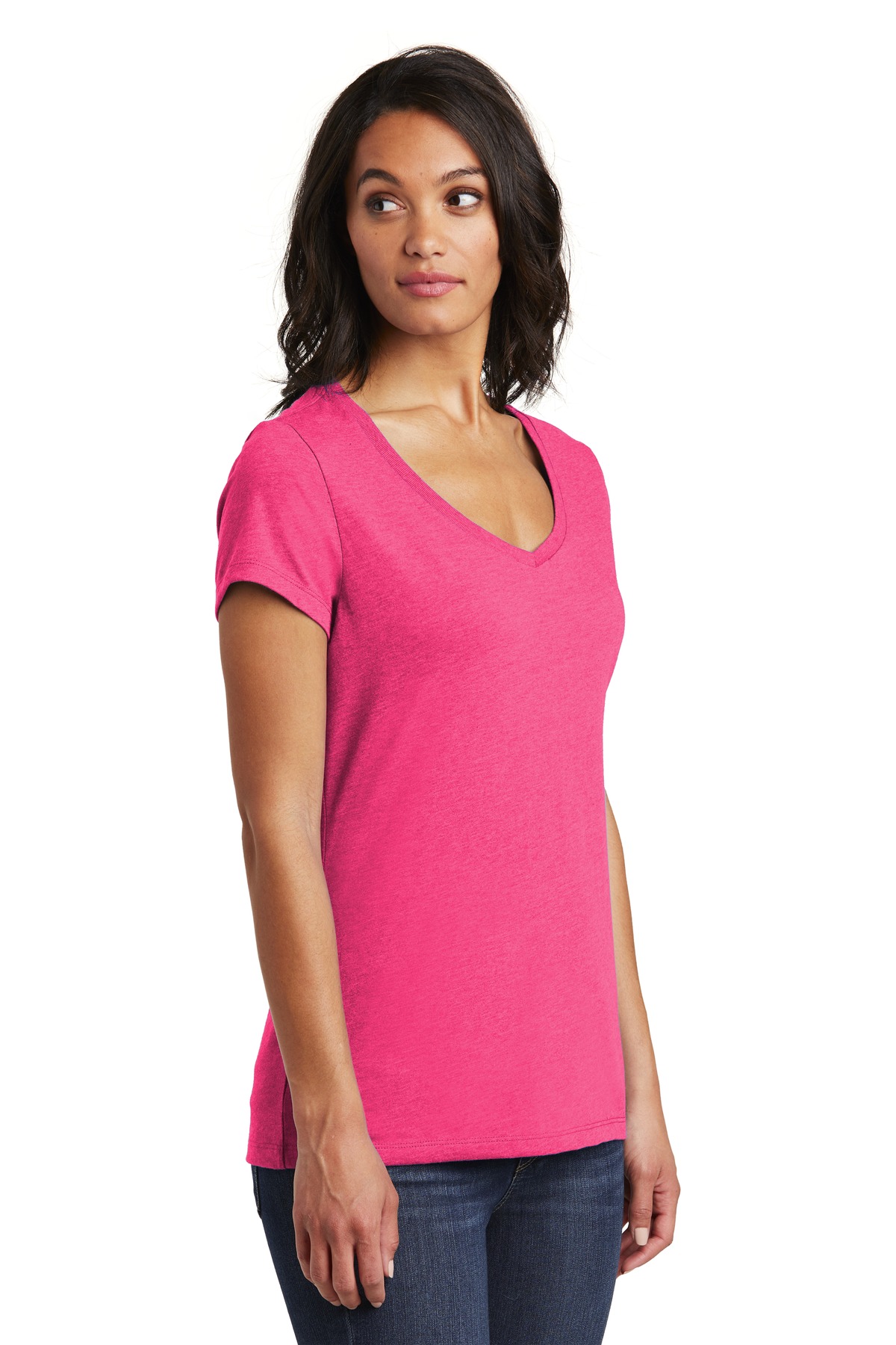 District Women's Very Important Tee V-Neck. DT6503 24