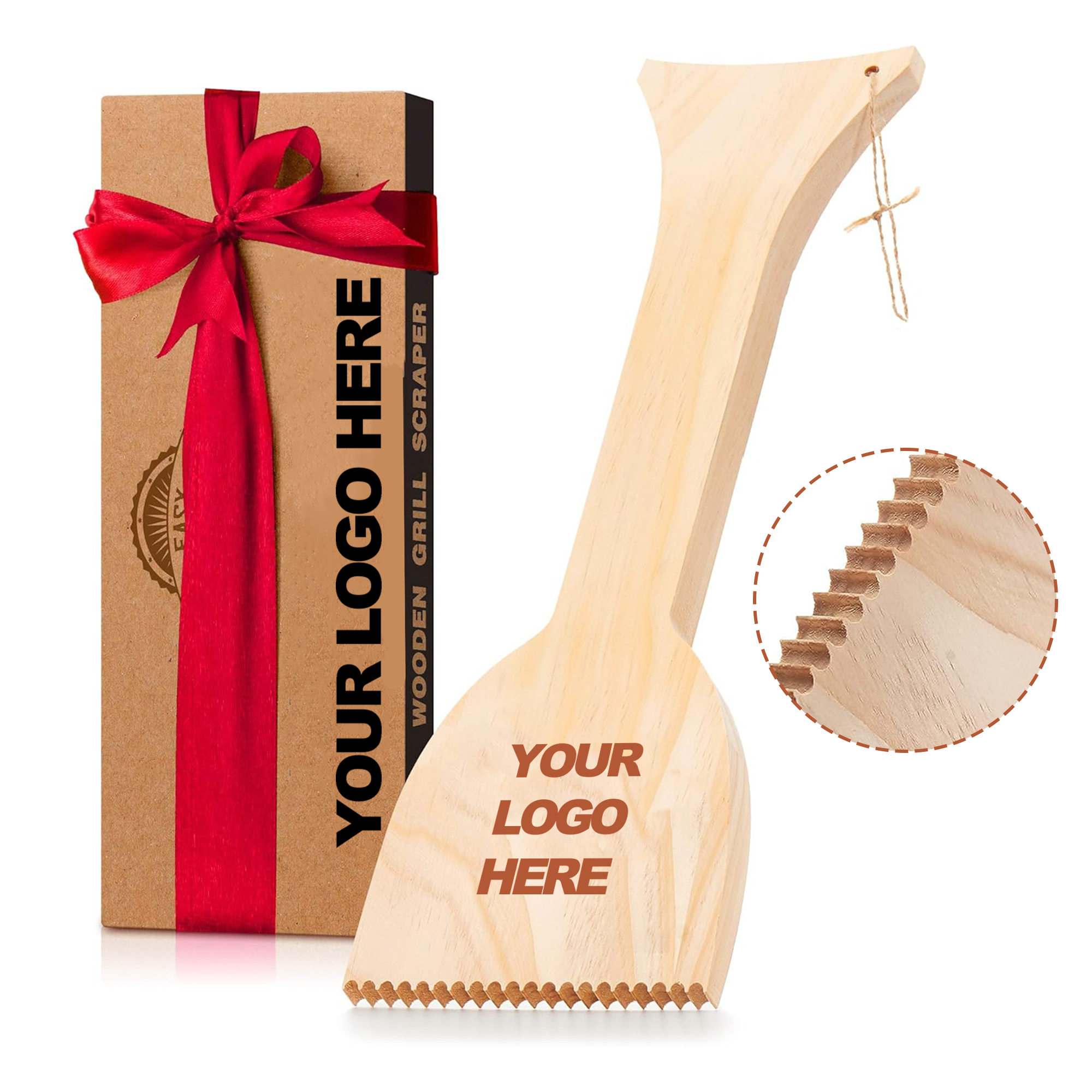 Wooden Grill Scraper for BBQ Grilling 2