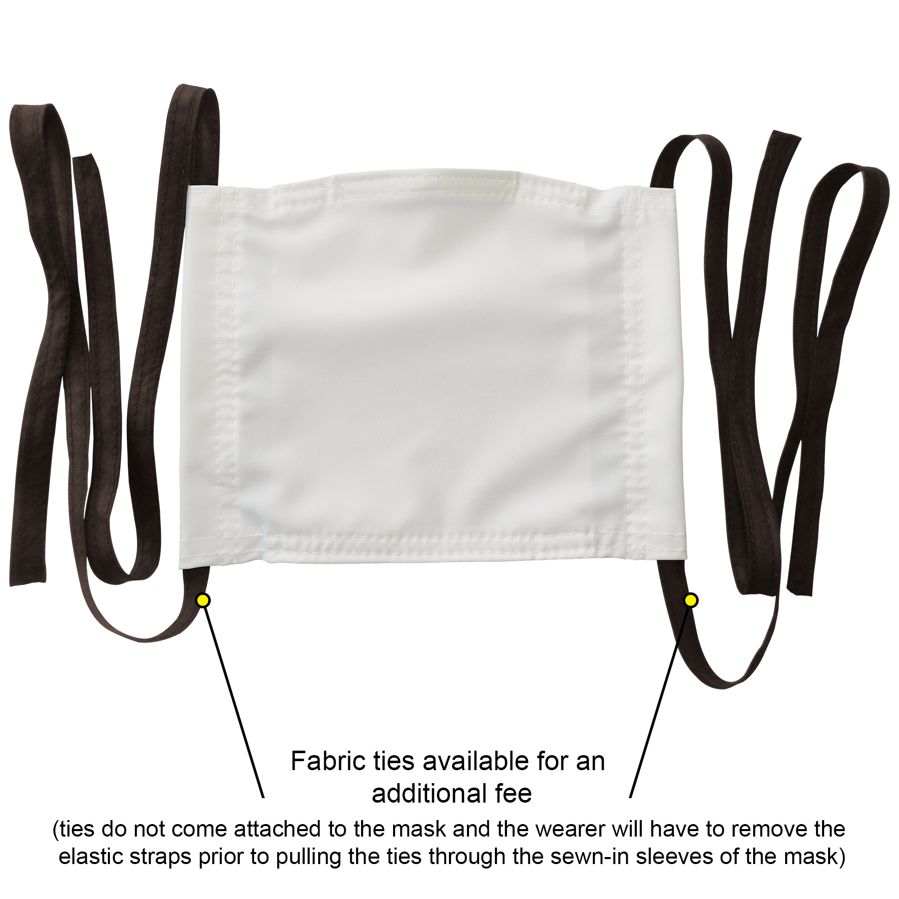 Premium White Fabric Face Mask 3